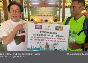 Lari 140 KM, Andreas Tuntaskan Nazar demi Anaknya Jadi TNI