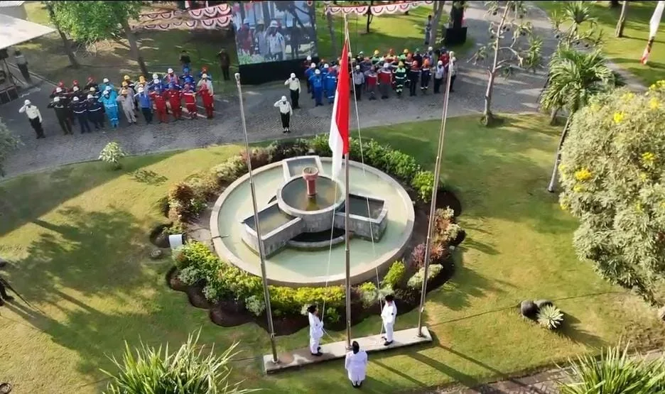 PT Smelting dan PT Freeport Indonesia Gelar Upacara Bendera HUT ke-80 RI Secara Hybrid
