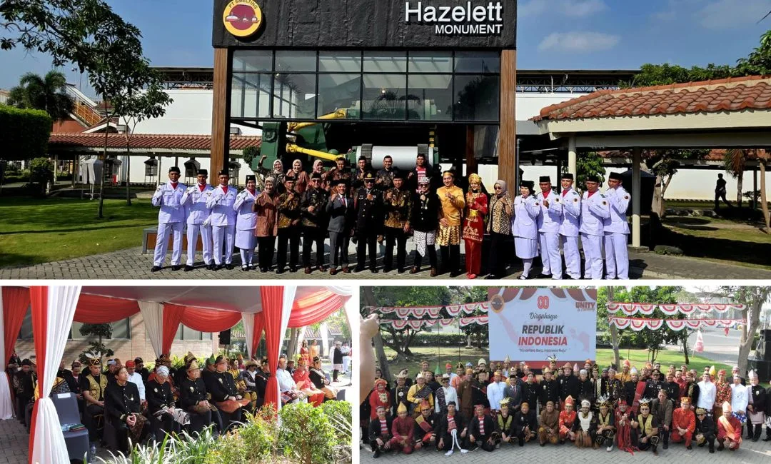 PT Smelting dan PT Freeport Indonesia Gelar Upacara Bendera HUT ke-80 RI Secara Hybrid